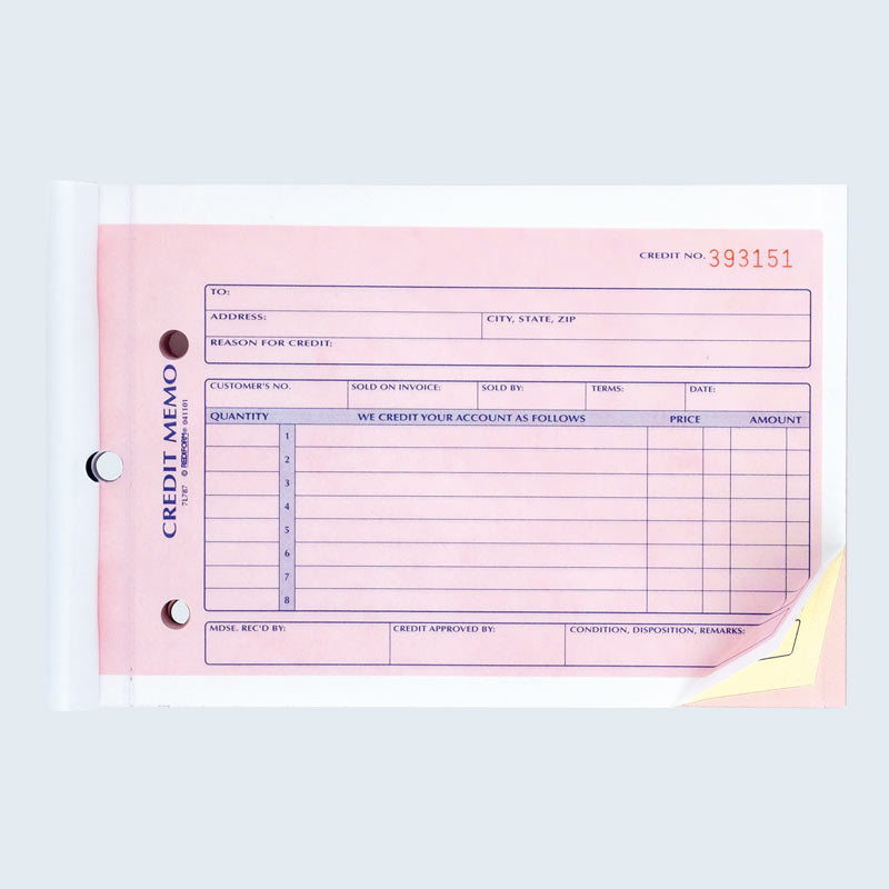 Credit Memo Book 7L787