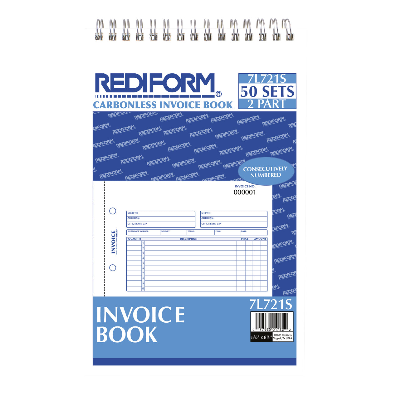 Invoice Book 7L721S