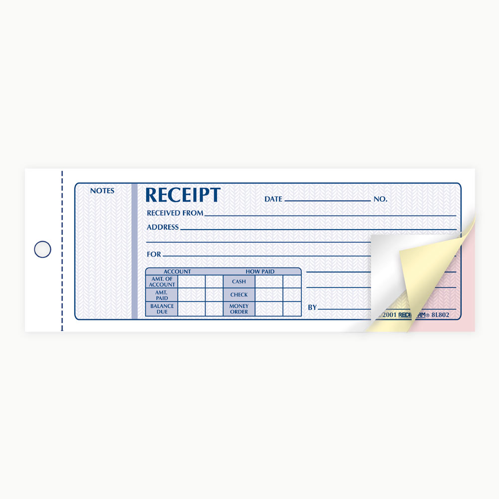 Money Receipt Book 8L802