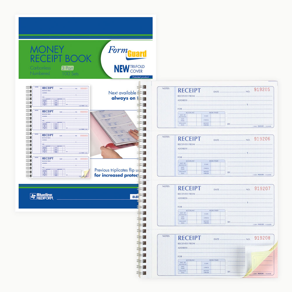 Formguard Money Receipt Book 8L808R