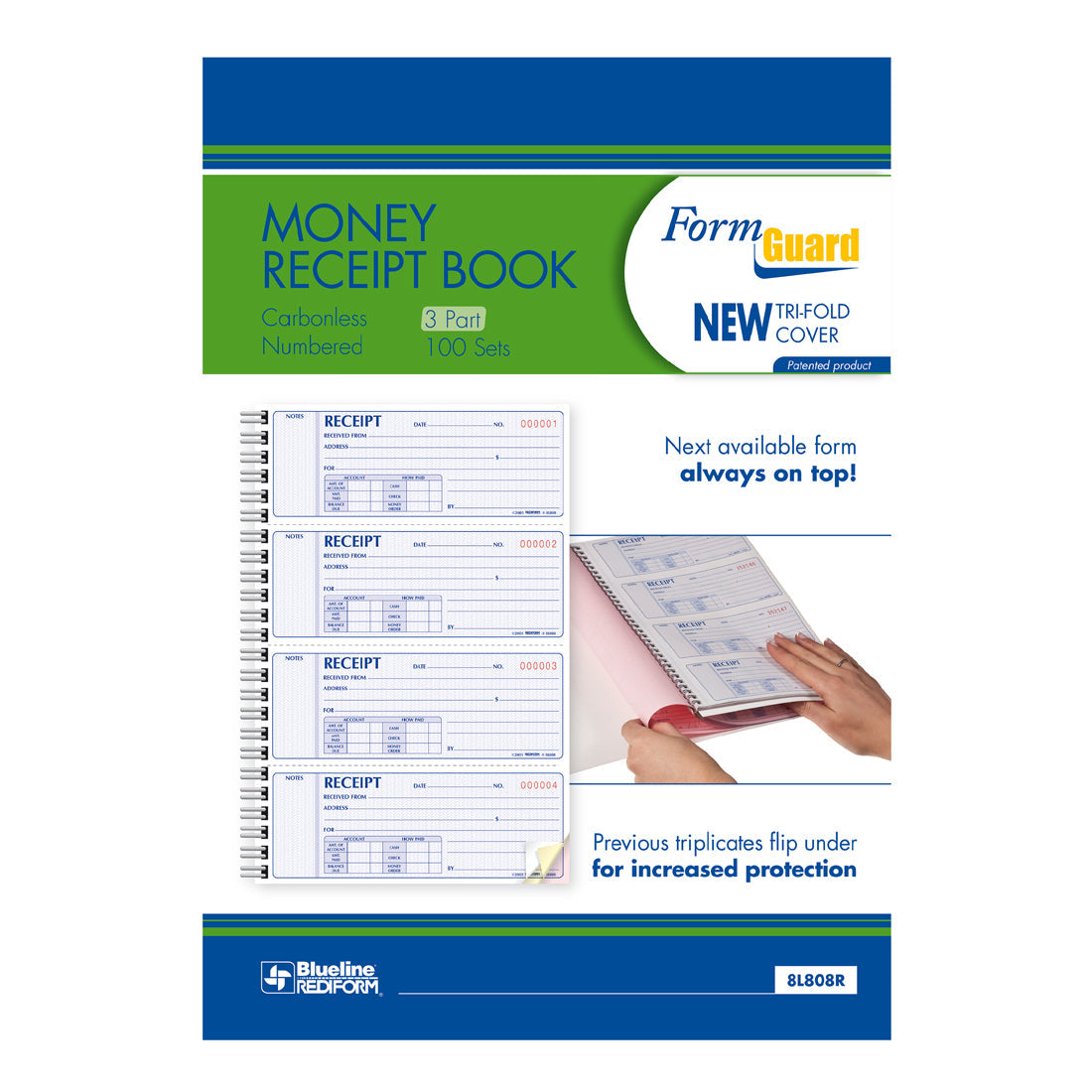 Formguard Money Receipt Book 8L808R