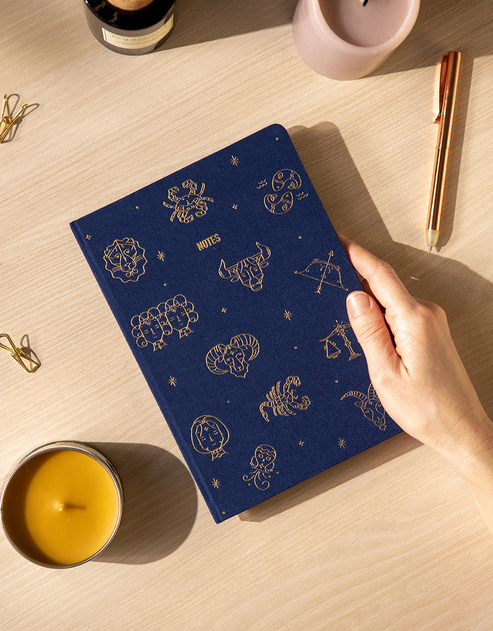 Zodiac A5 Ruled Notebook#color_midnight