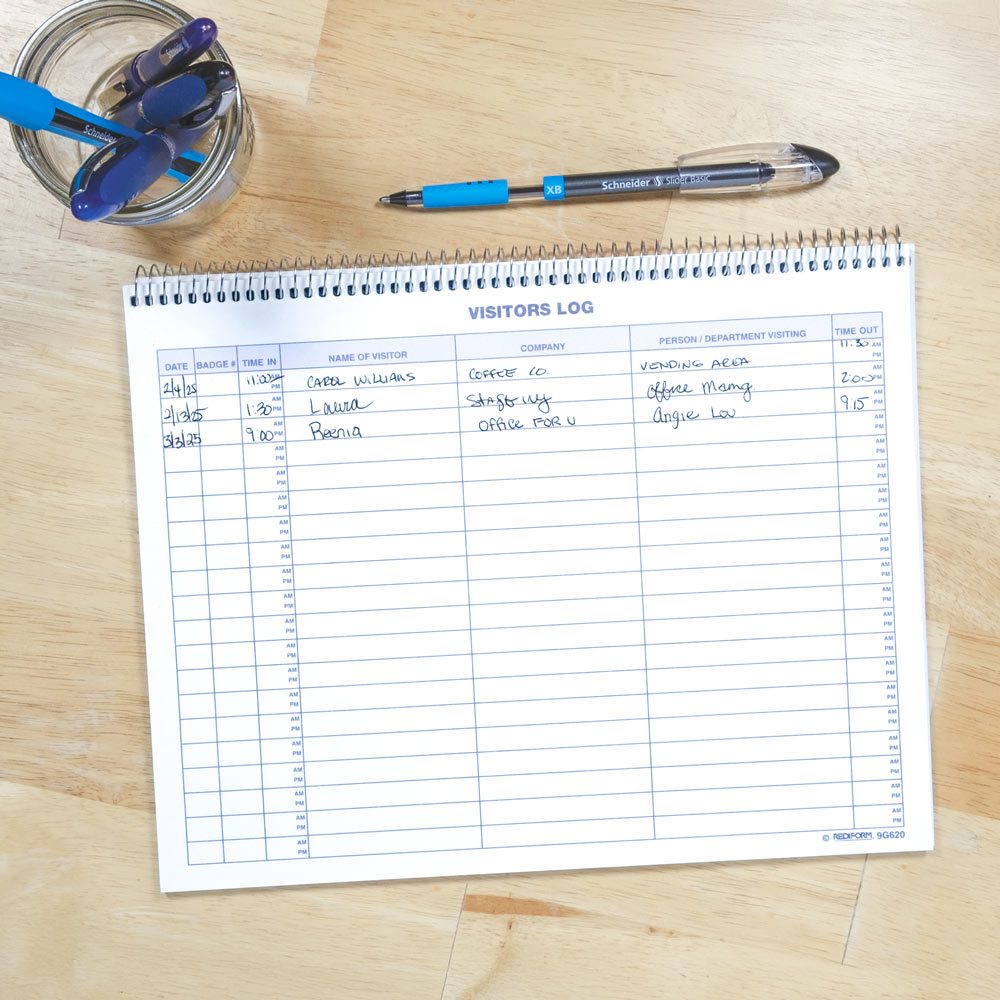 Visitors Log Book 9G620