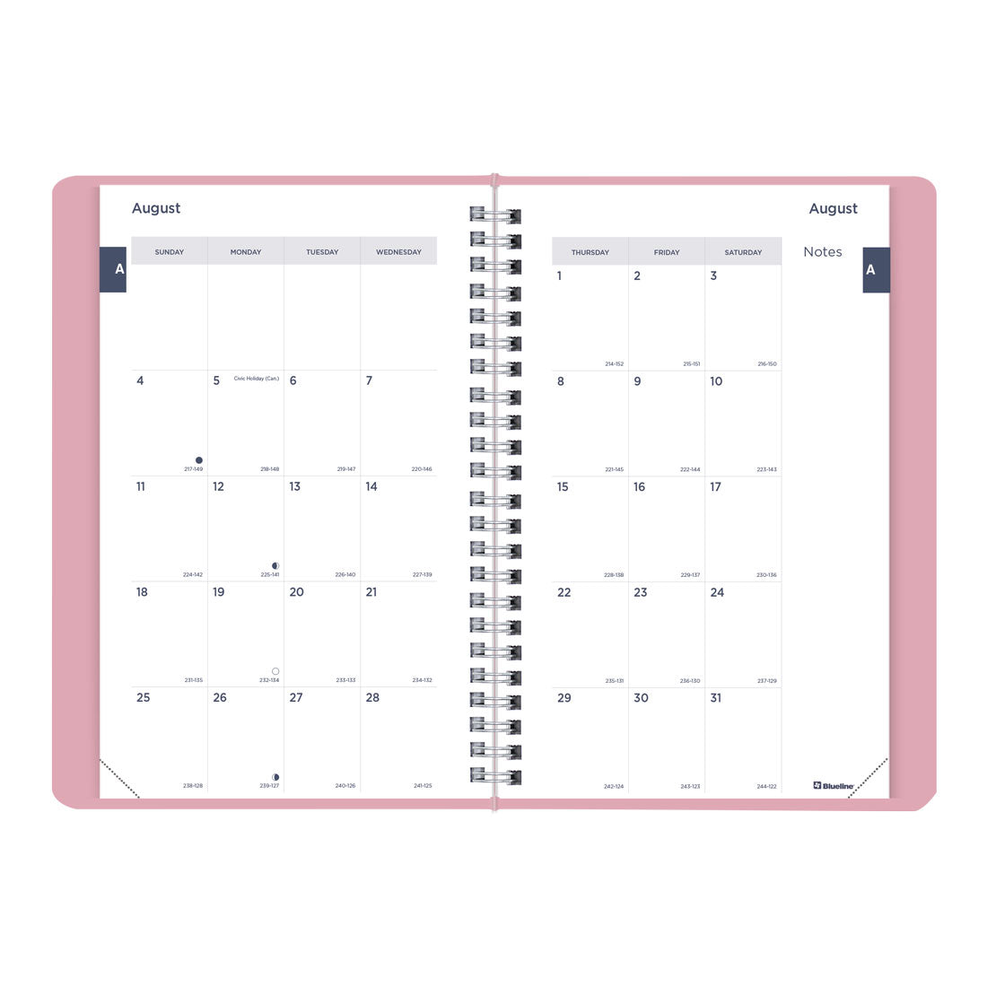 Academic Daily Planner 2024-2025, English, CA201F#color_soft-pink