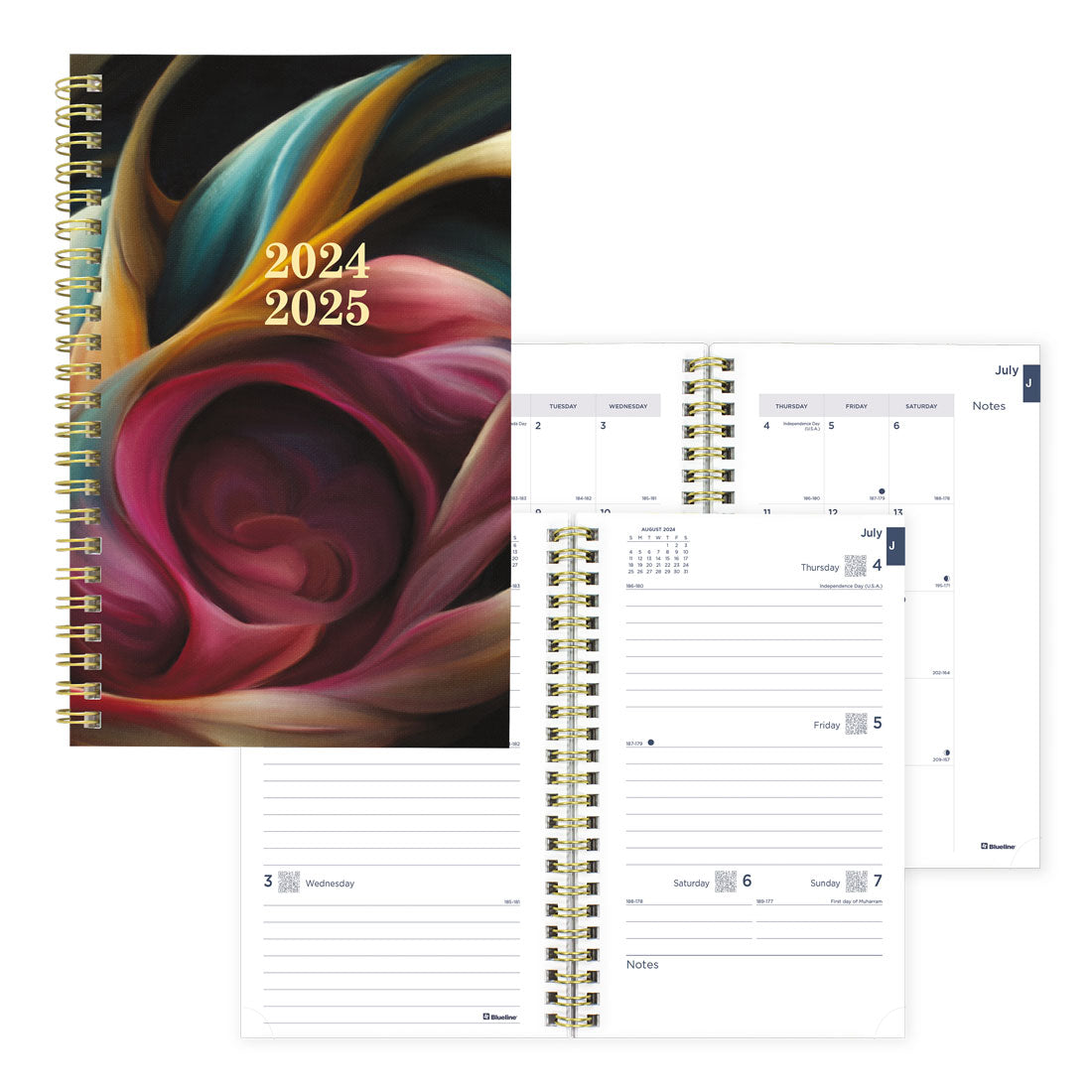 Academic Weekly Planner Floral 2024-2025, English, CA114PM#color_floral-pink