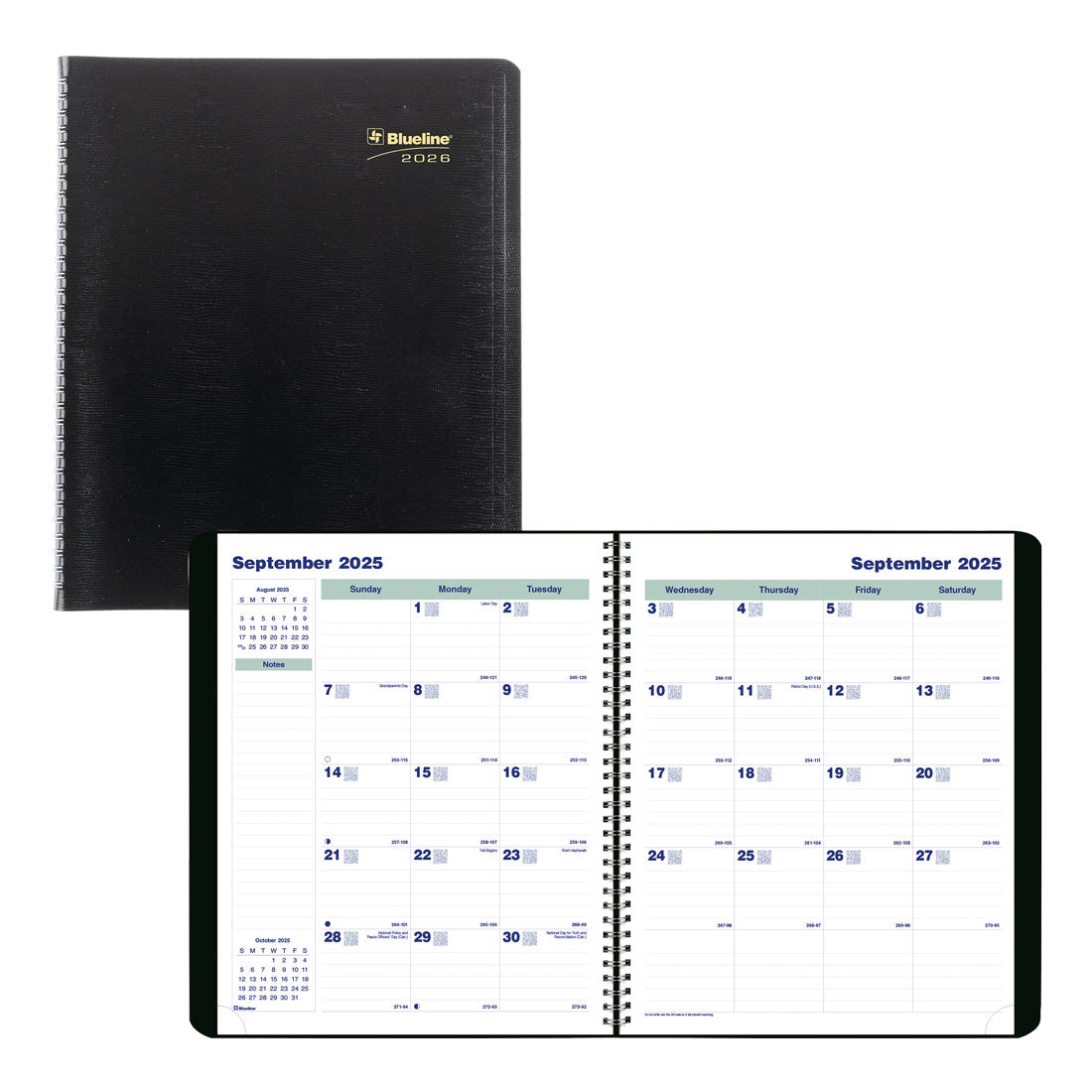 Blueline Essential Plan & Link™ Monthly Planner, Black, 2026 C1512.81T-26