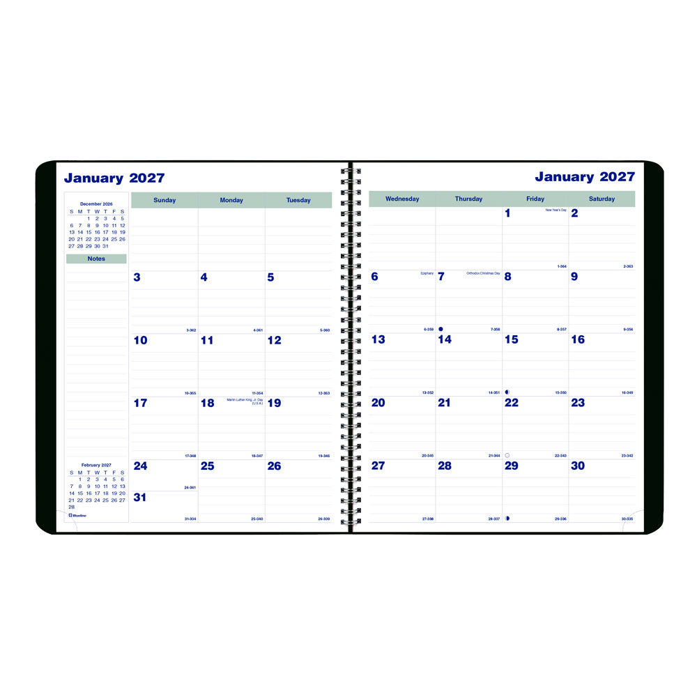 Plan & Link™ Monthly Planner, 2027, 16 Months C1512.81T-27 Blueline