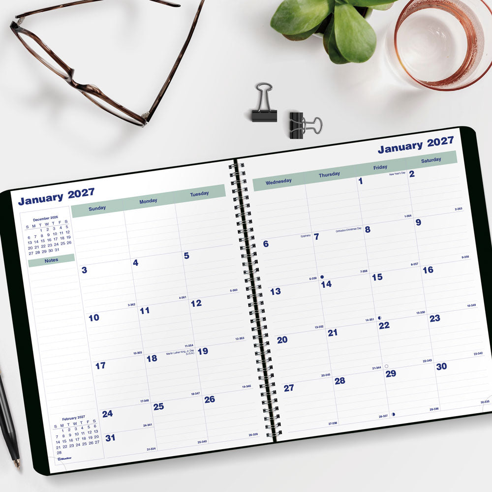 Plan & Link™ Monthly Planner, 2027, 16 Months C1512.81T-27 Blueline