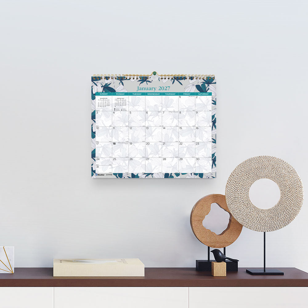 Monthly Wall Calendar, Garden, 2027 (C171115-27)