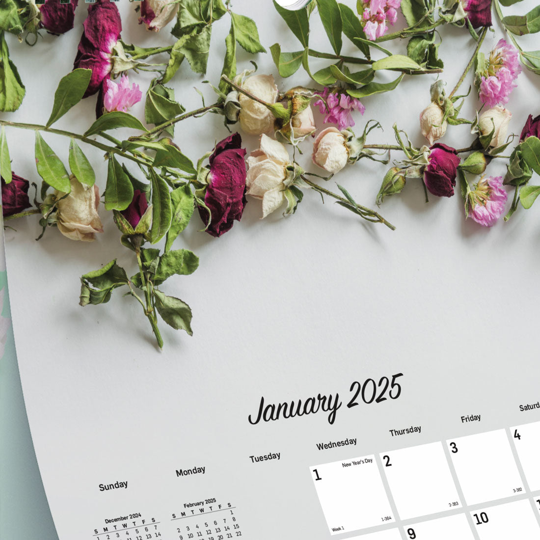 Romantic Monthly Wall Calendar 2025 C173122