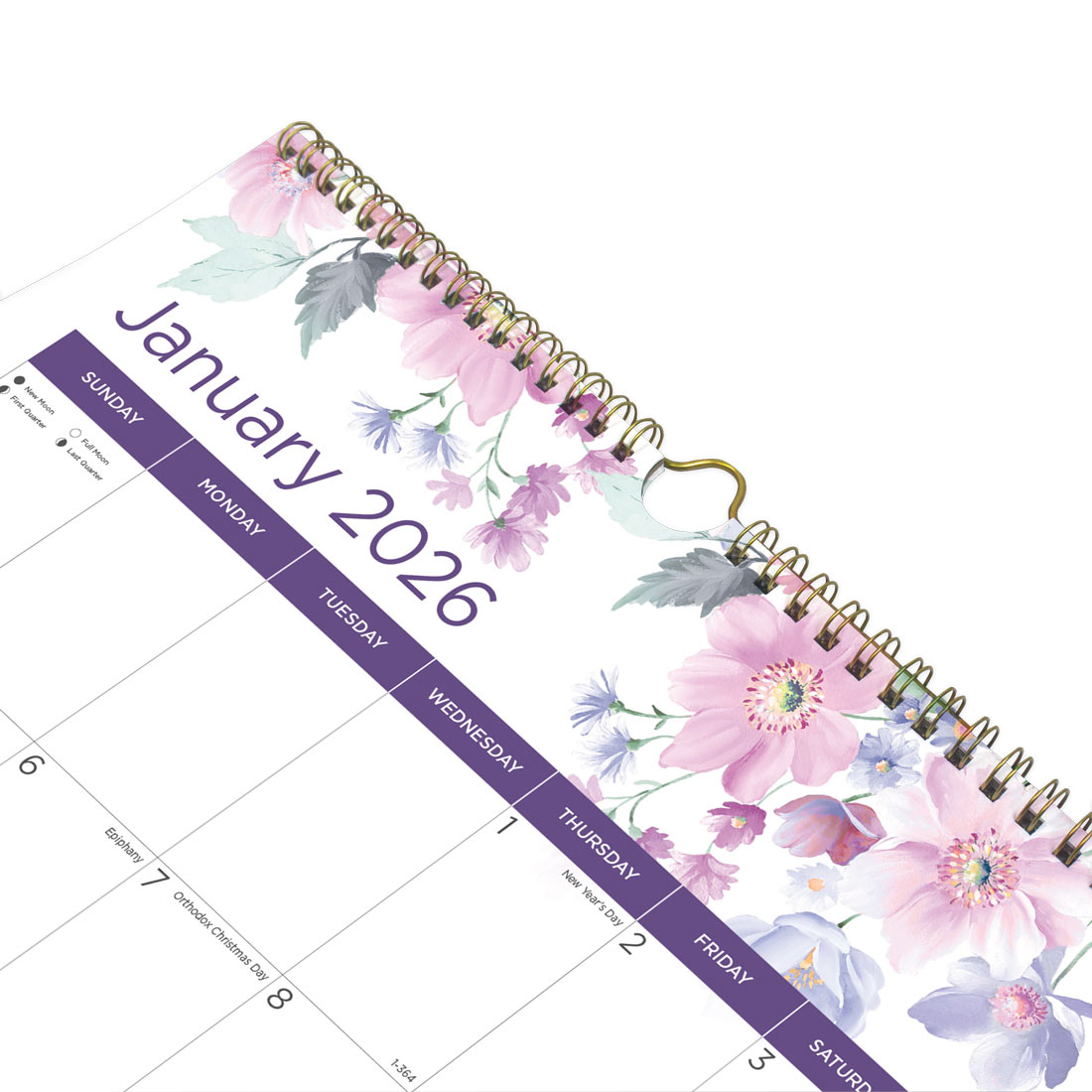 Blueline Colorful Monthly Wall Calendar, Passion, 2026 C173126-26