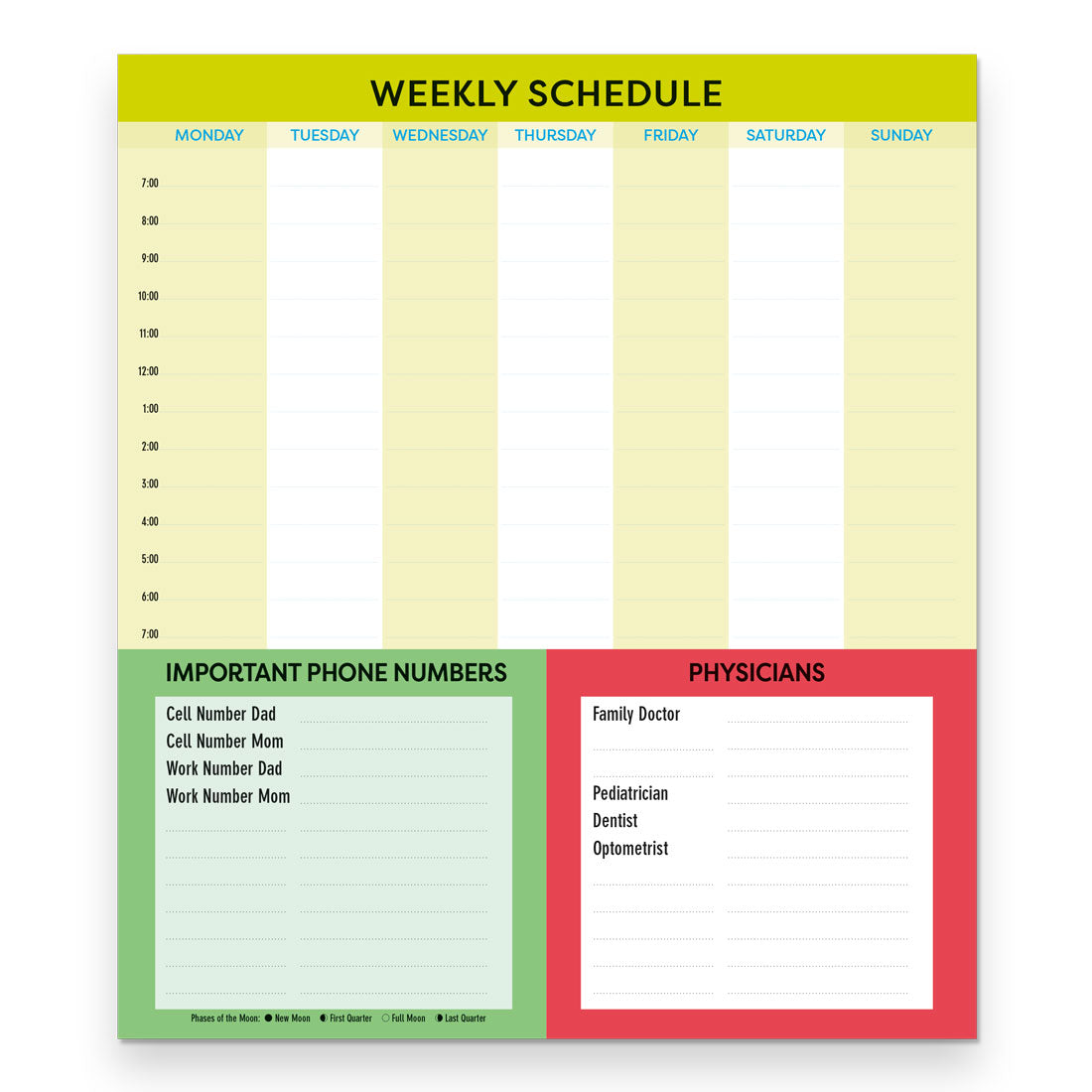 Fridgeplanner™ Monthly Magnet Calendar 2025 - English, C174110A