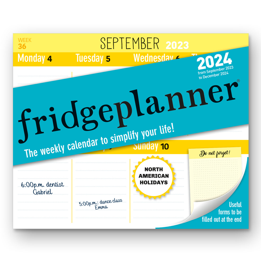 Weekly Magnet Calendar 2024