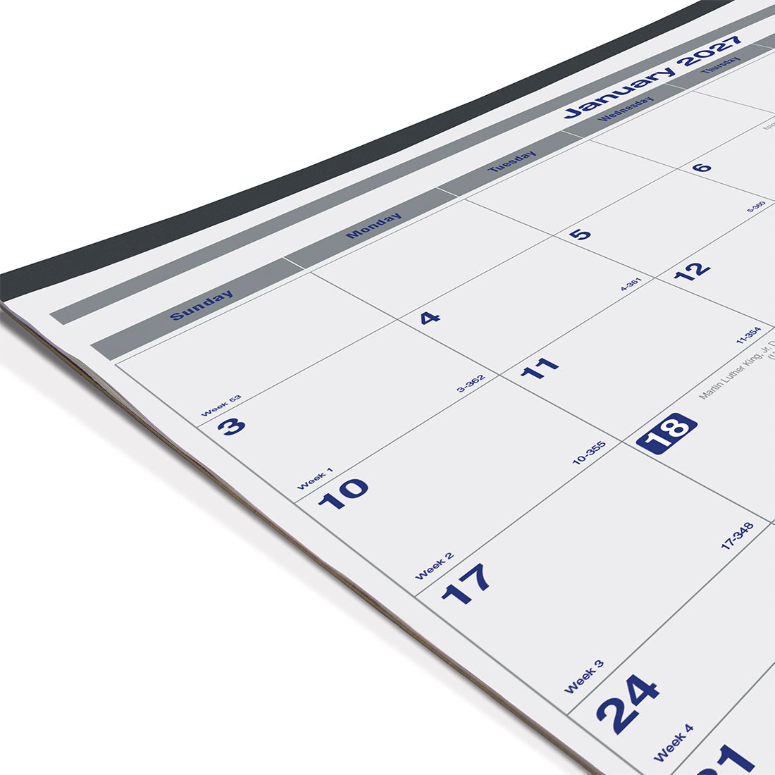 Monthly Desk Pad Calendar, Net Zero Carbon™, 2027 C177847-27 Blueline