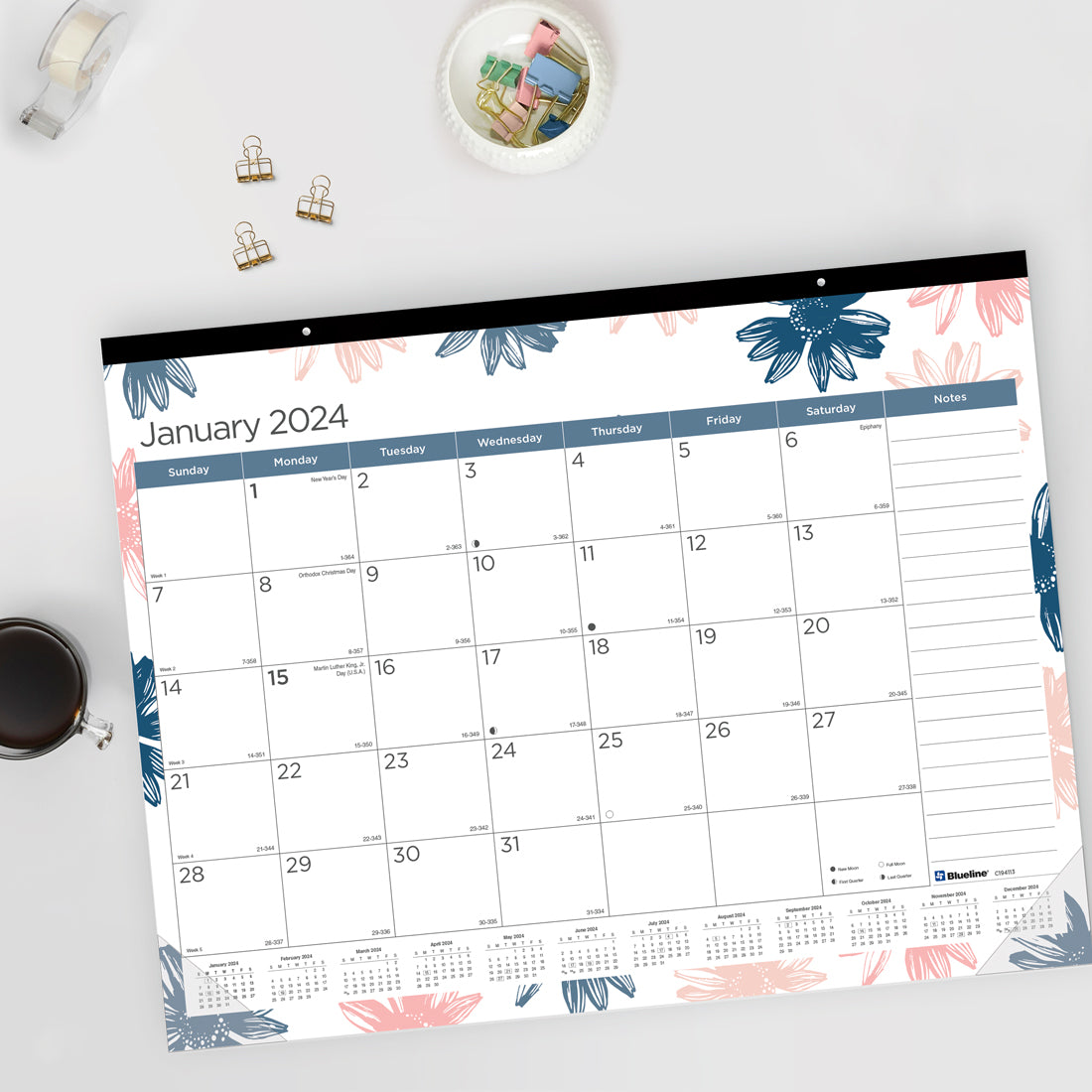 Passion Monthly Desk Pad 2024