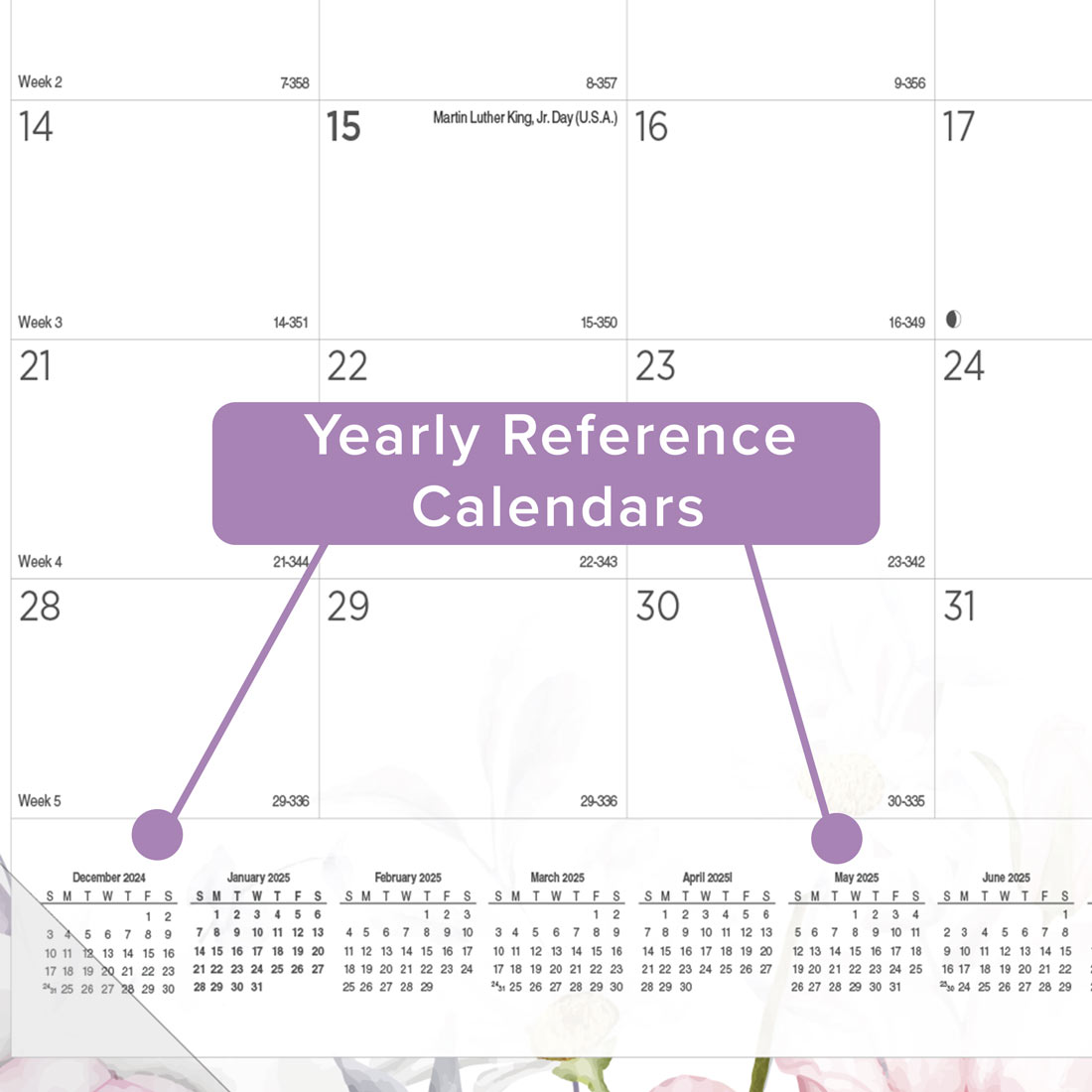 Passion Monthly Desk Pad 2025 (C194113-25)