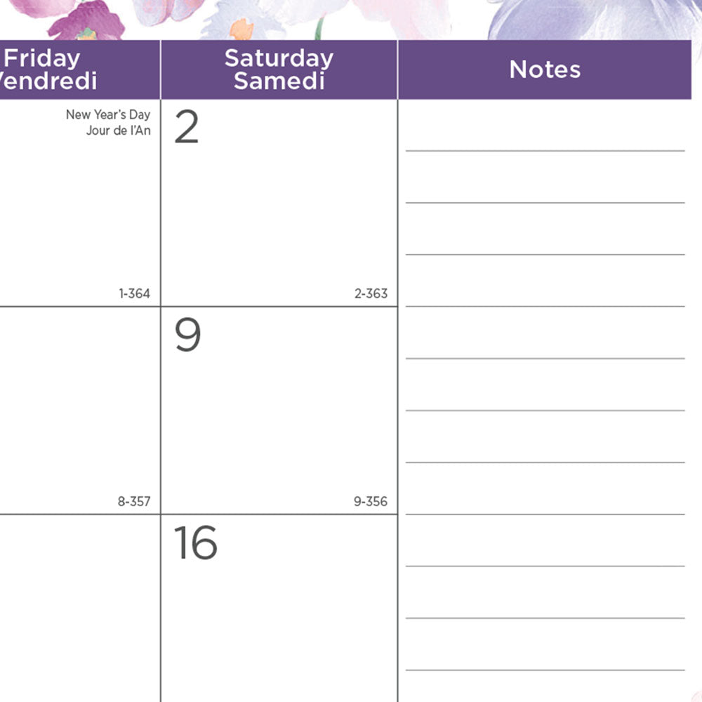 Monthly Desk Pad Calendar, Passion, 2027 (C194113-27)