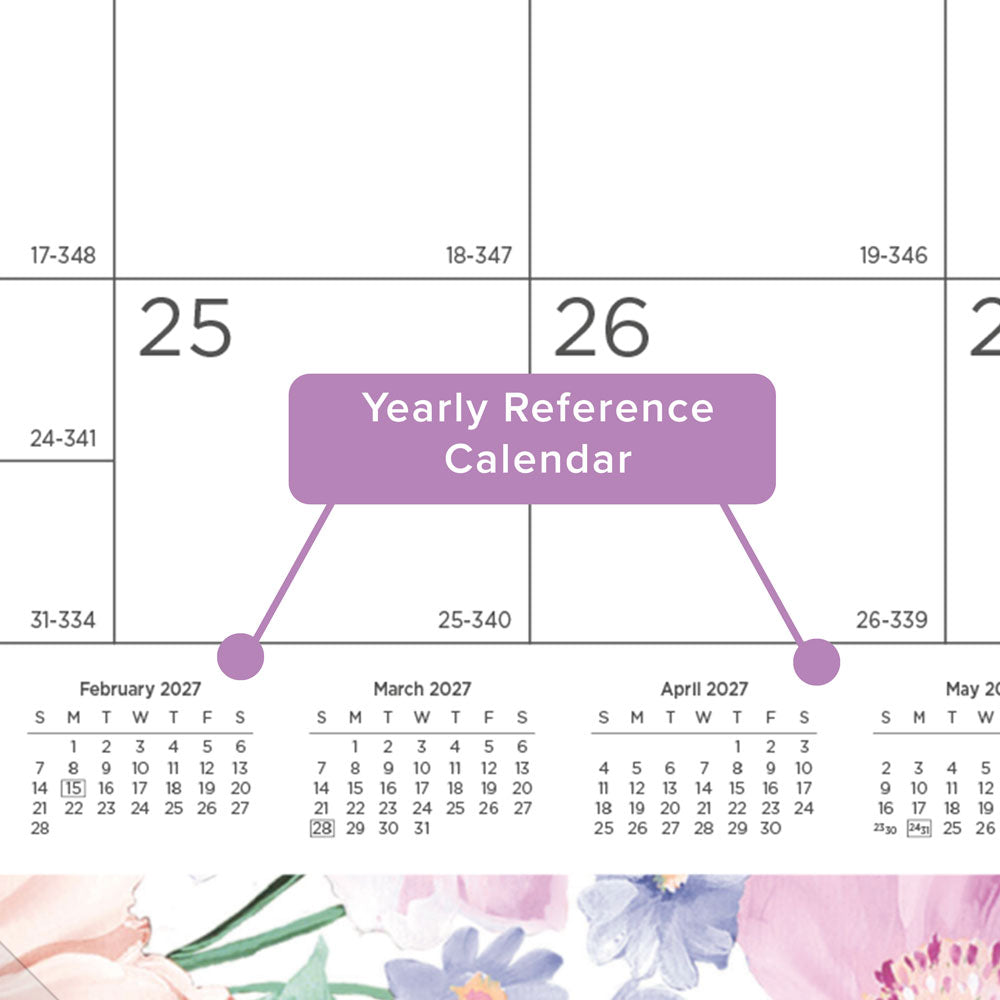 Monthly Desk Pad Calendar, Passion, 2027 (C194113-27)