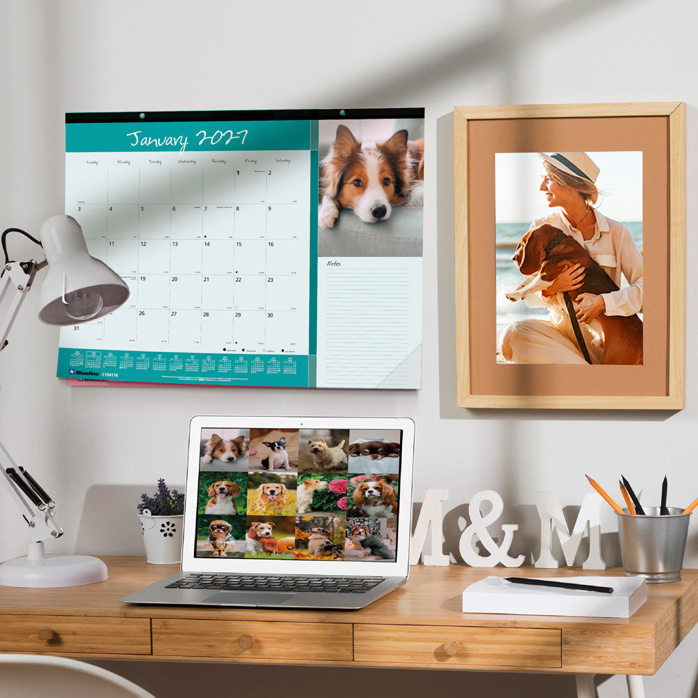 Monthly Desk Pad Calendar, Best Friend, 2027 C194116-27 Blueline