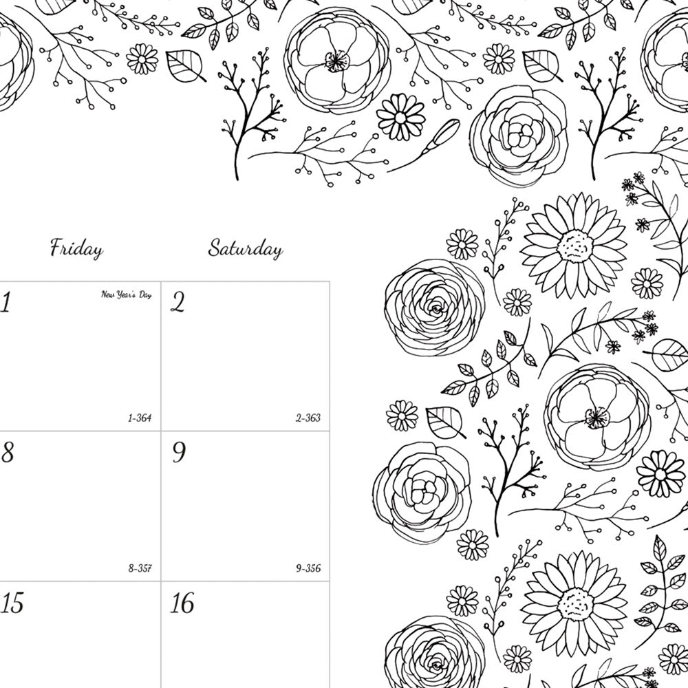 Monthly Desk Pad Calendar, DoodlePlan™, 2027 C2917311-27 Blueline
