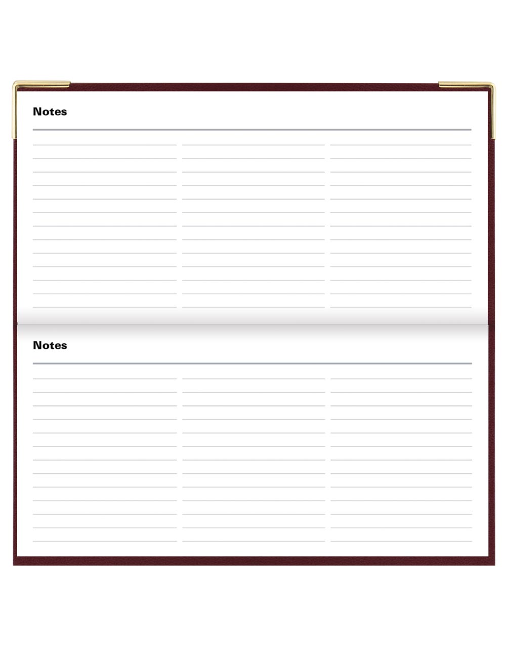 Letts Classic Slim Landscape Week to View Planner with Appointments and Planners 2026 - English 26-C32SBY #color_burgundy
