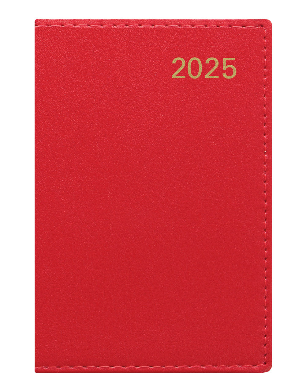 Belgravia Mini Pocket Week to View Leather Diary with Planners 2025 - English 25-C33ERD#color_red