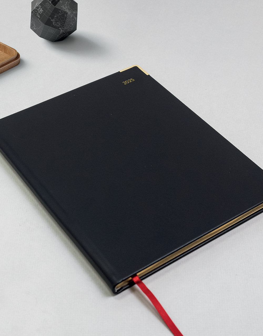Roma Quarto Week to View Leather Planner with Appointments 2025 - English 25-C33YiBK#color_black