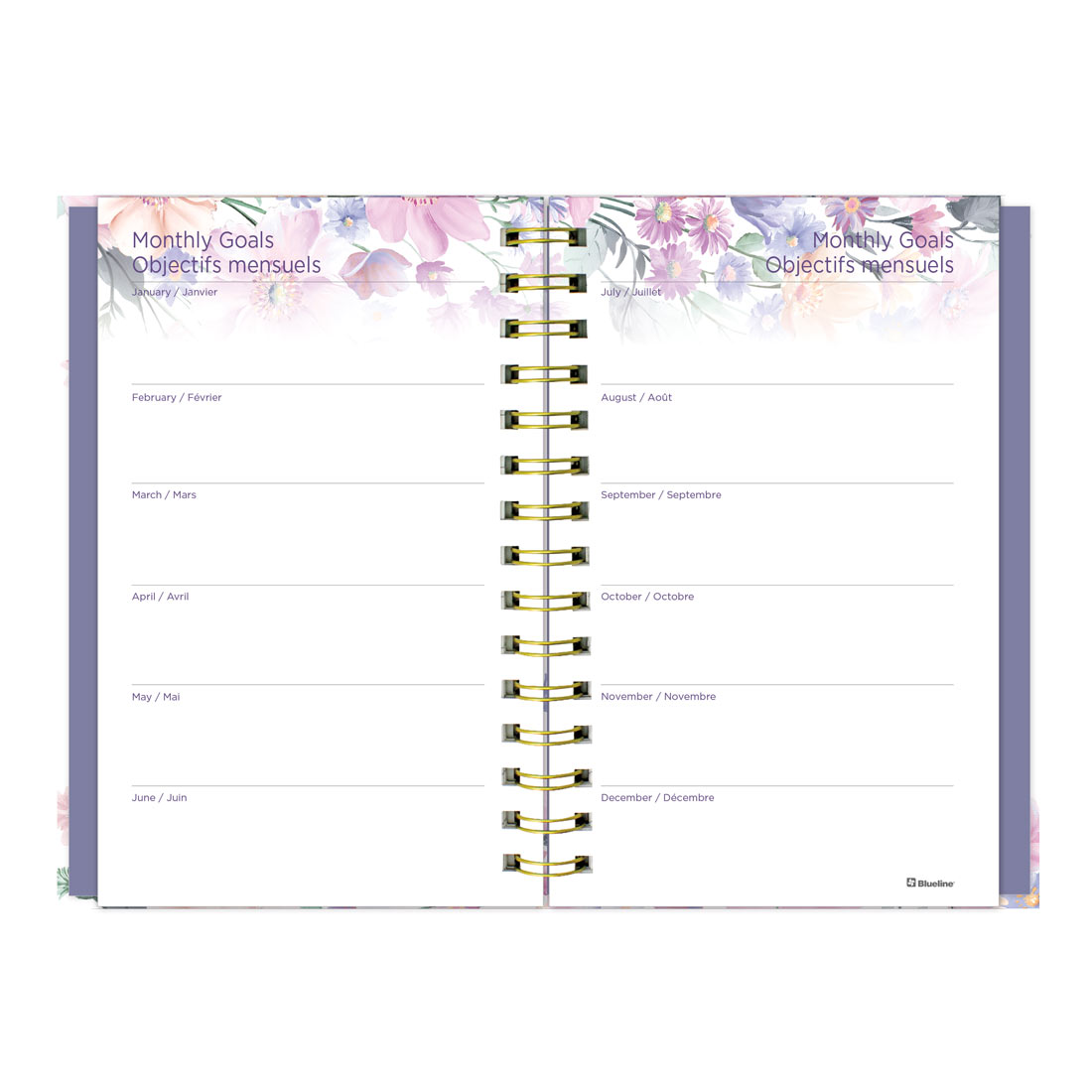 Blueline Passion Colorful Weekly/Monthly Planner 2026, Trilingual C34001C.01B-26