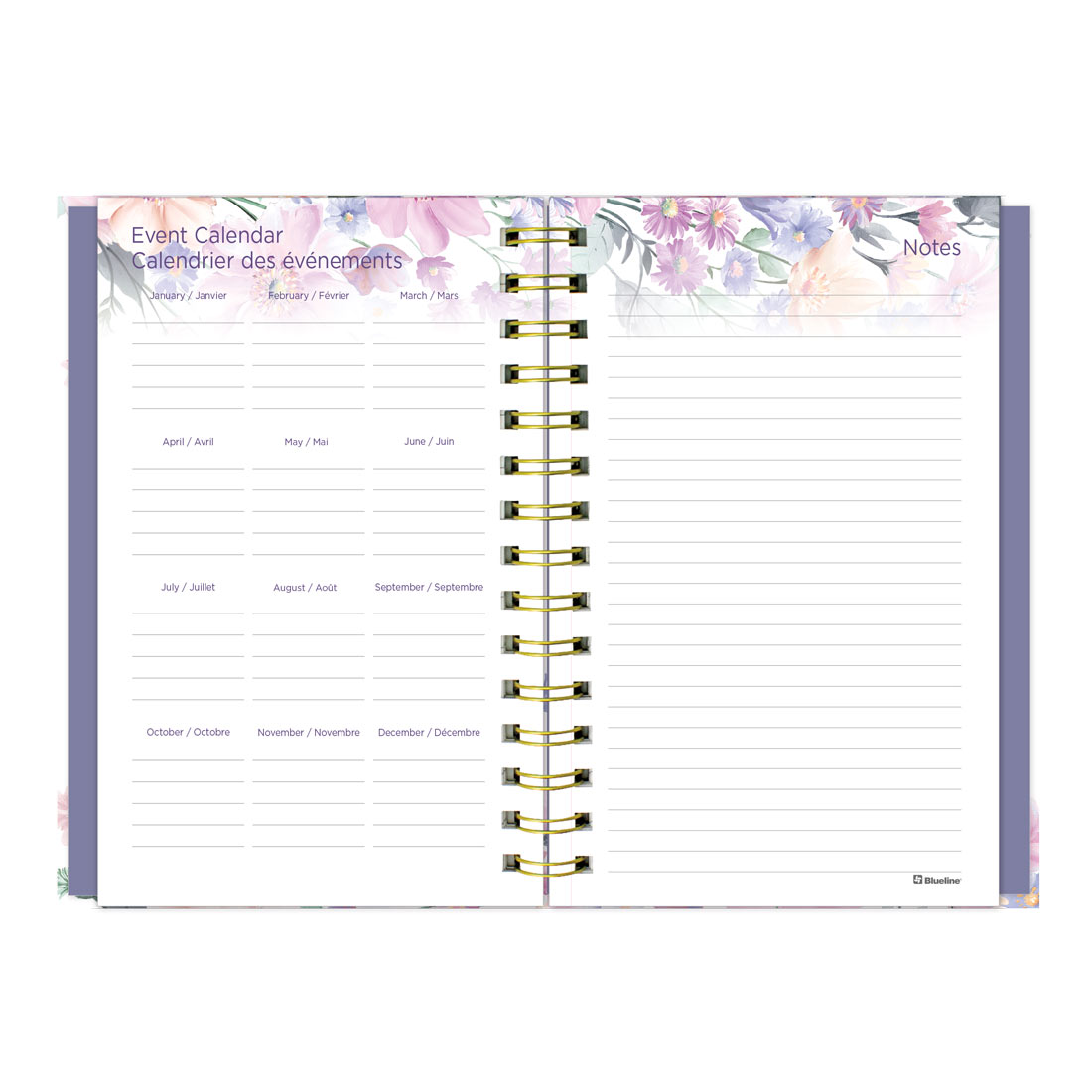 Blueline Passion Colorful Weekly/Monthly Planner 2026, Trilingual C34001C.01B-26