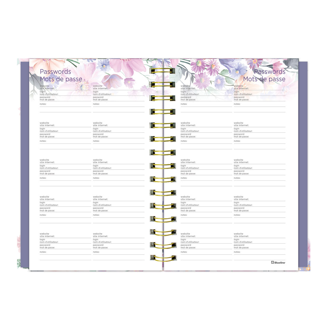 Blueline Passion Colorful Weekly/Monthly Planner 2026, Trilingual C34001C.01B-26