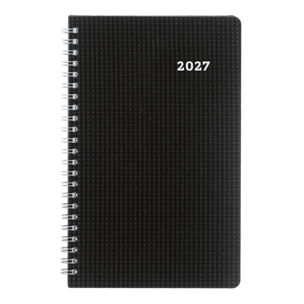 DuraFlex Weekly/Monthly Appointment Book, 2027, 13 Months Black C5910V.81T-27 Blueline#color_black