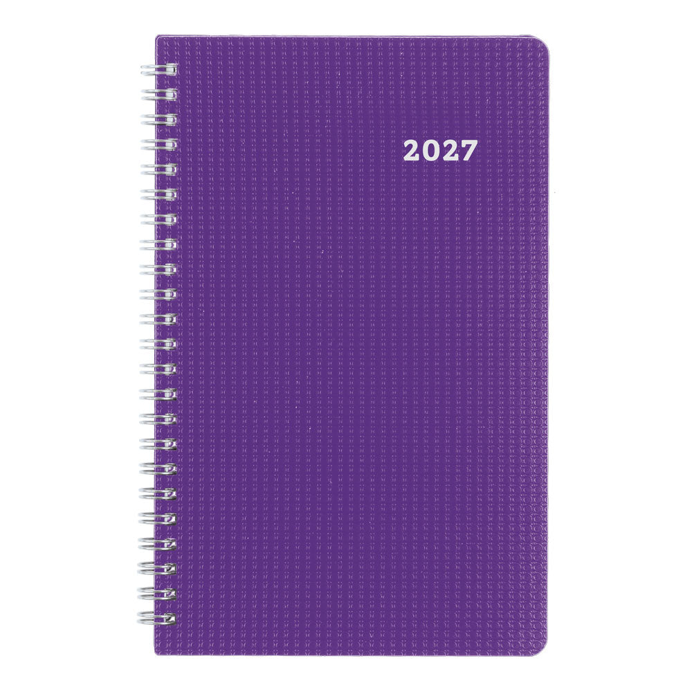 DuraFlex Weekly/Monthly Appointment Book, 2027, 13 Months Purple C5910V.86T-27 Blueline#color_purple