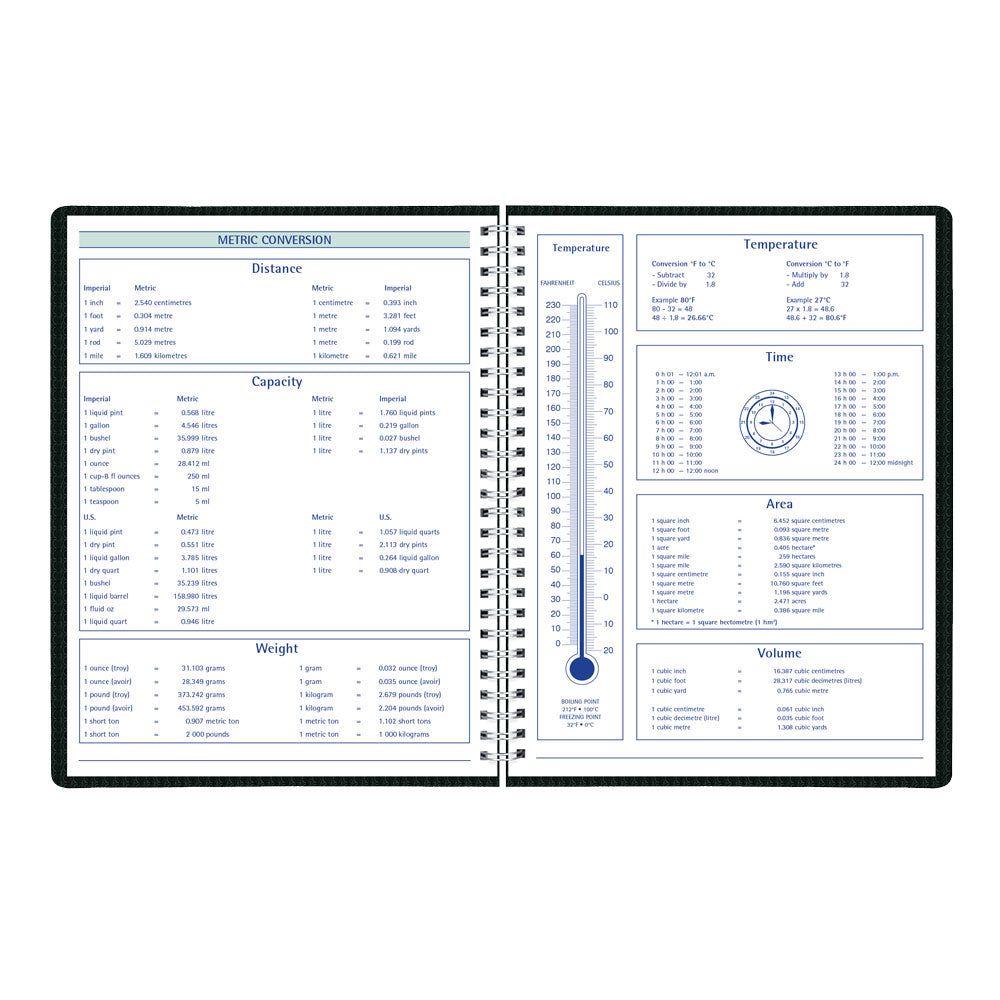 DuraFlex Weekly/Monthly Appointment Book, 2027 - 13 Months C5930V.81T-27 #color_black