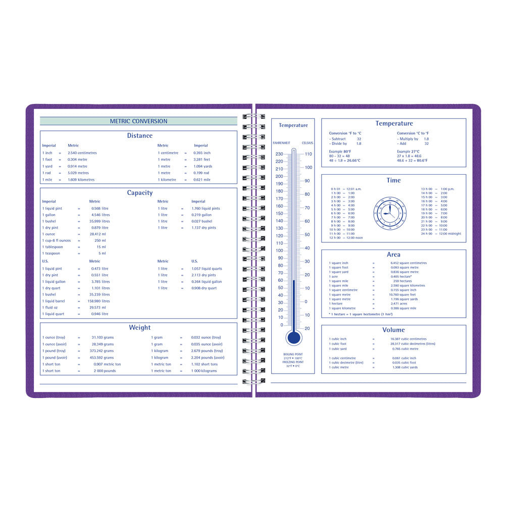 DuraFlex Weekly/Monthly Appointment Book, 2027 - 13 Months C5930V.86T-27 #color_purple