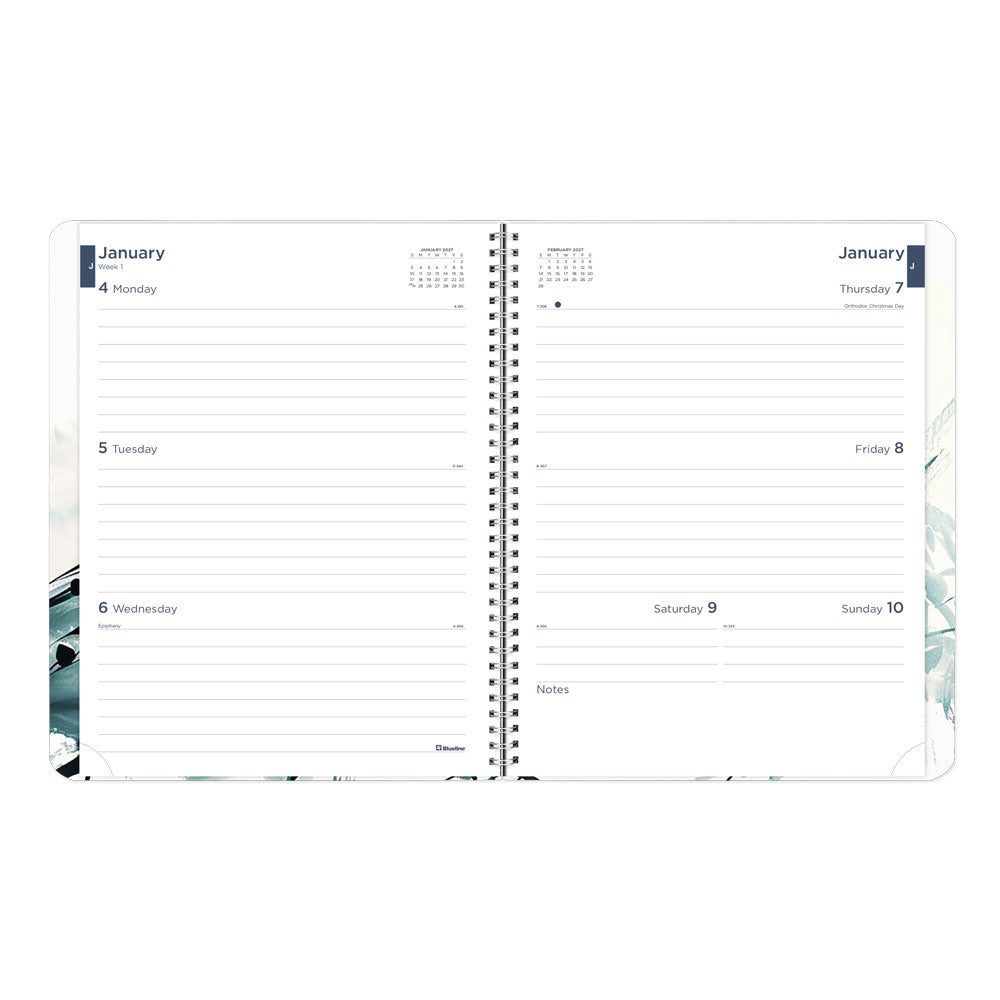 Dramatic Floral Weekly/Monthly Planner, 2027 - English C958G.01-27 Blueline