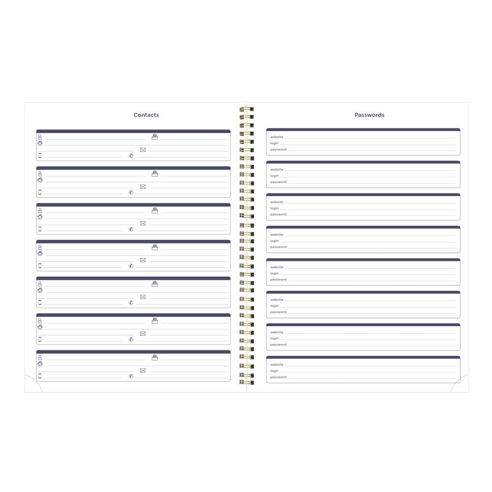 Blueline Minimalist Weekly/Monthly Planner, 2027, Assorted Designs C958PT.ASX-27