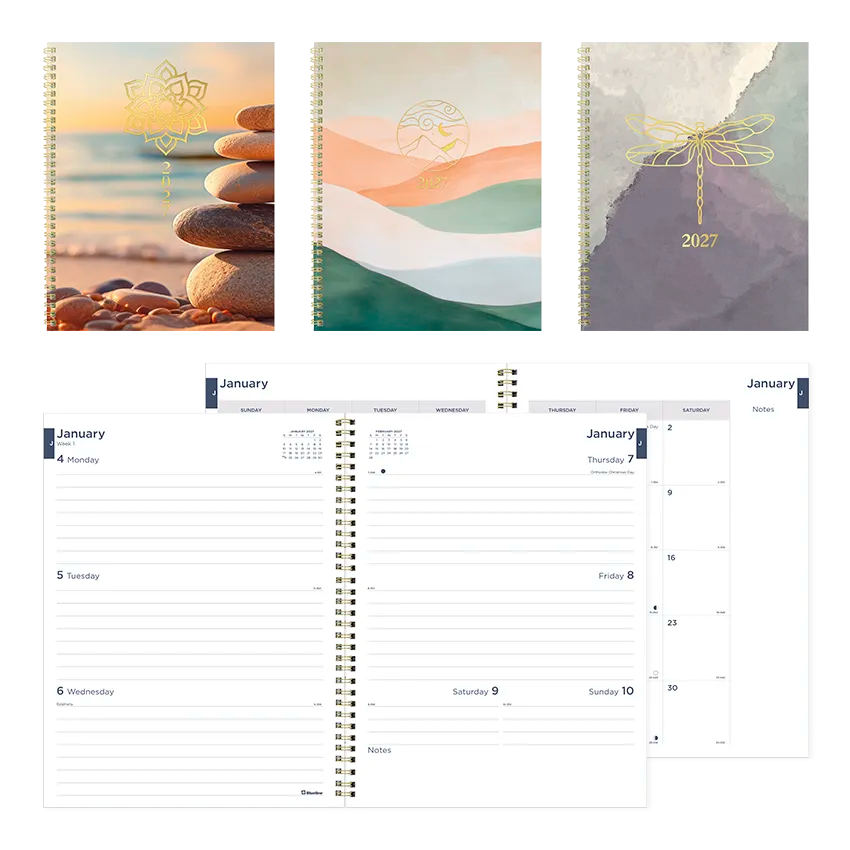 Blueline Minimalist Weekly/Monthly Planner, 2027, Assorted Designs C958PT.ASX-27