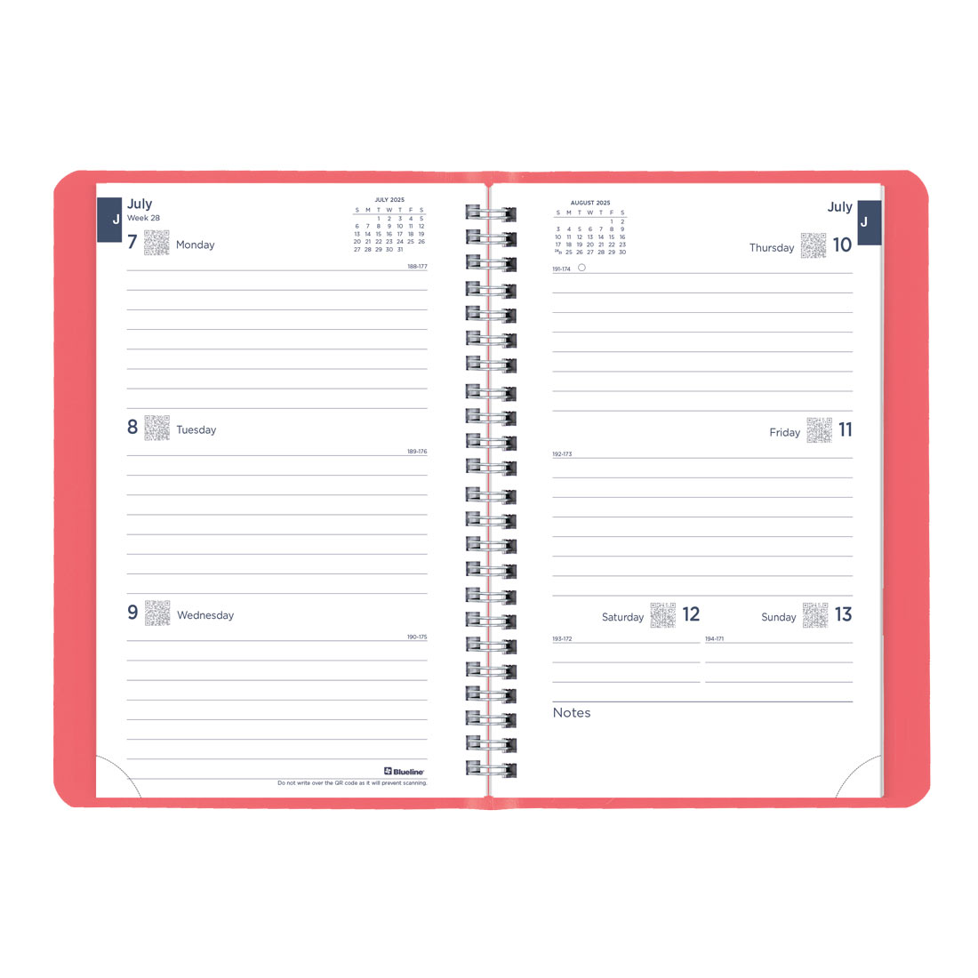 Academic Weekly Planner, Fashion, 2025-2026, Blueline CA101F-26 #color_fashion-pink