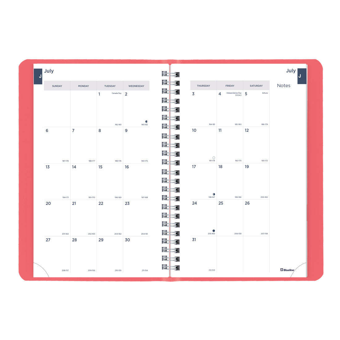 Academic Weekly Planner, Fashion, 2025-2026, Blueline CA101F-26 #color_fashion-pink