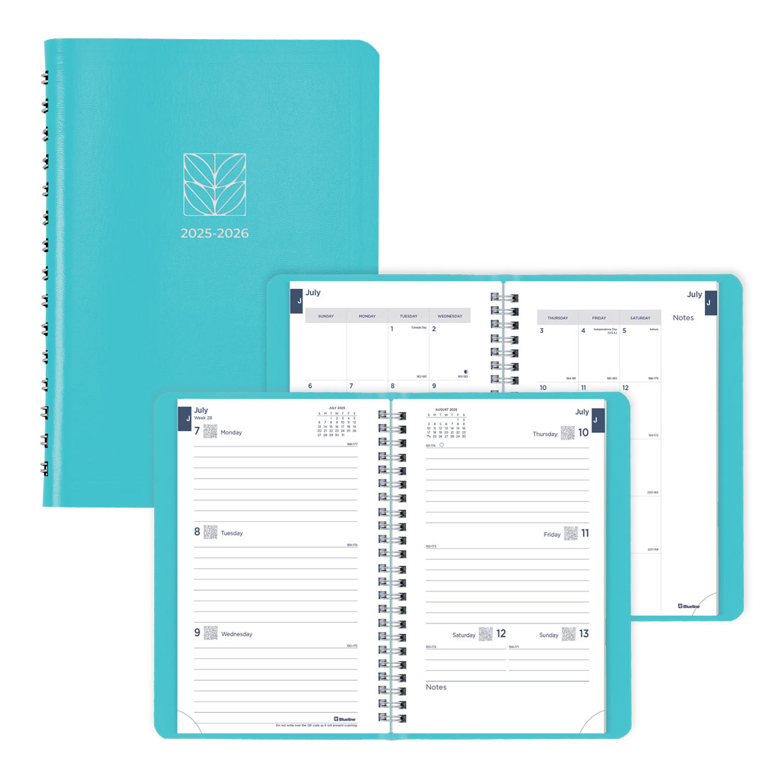 Academic Weekly Planner, Fashion, 2025-2026, Blueline CA101F-26 #color_fashion-blue