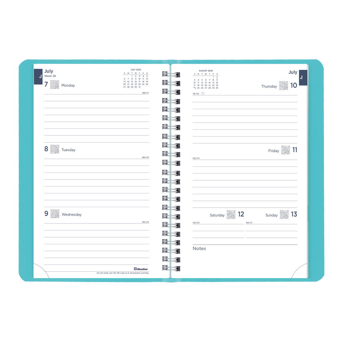 Academic Weekly Planner, Fashion, 2025-2026, Blueline CA101F-26 #color_fashion-blue