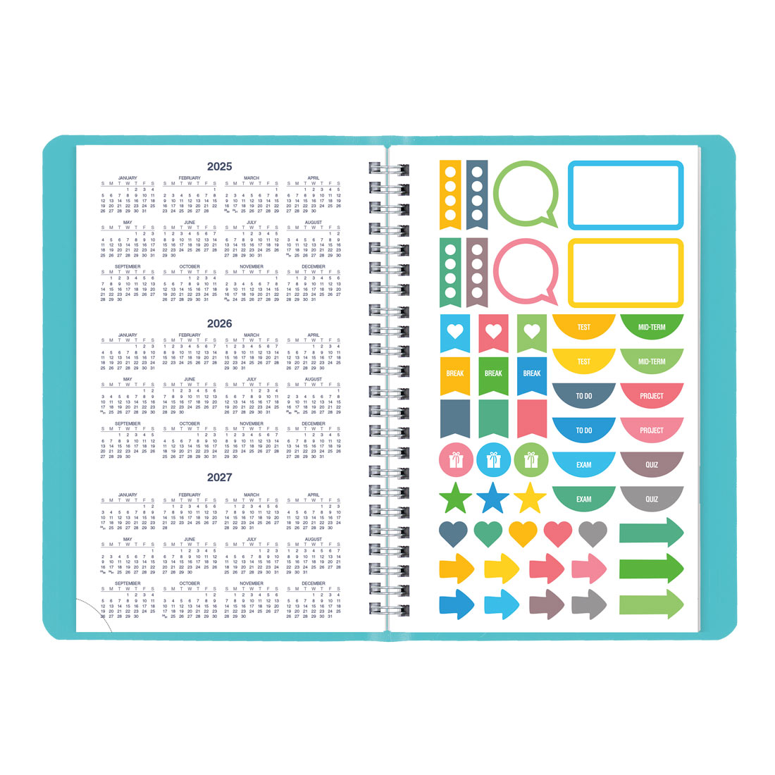 Academic Weekly Planner, Fashion, 2025-2026, Blueline CA101F-26 #color_fashion-blue