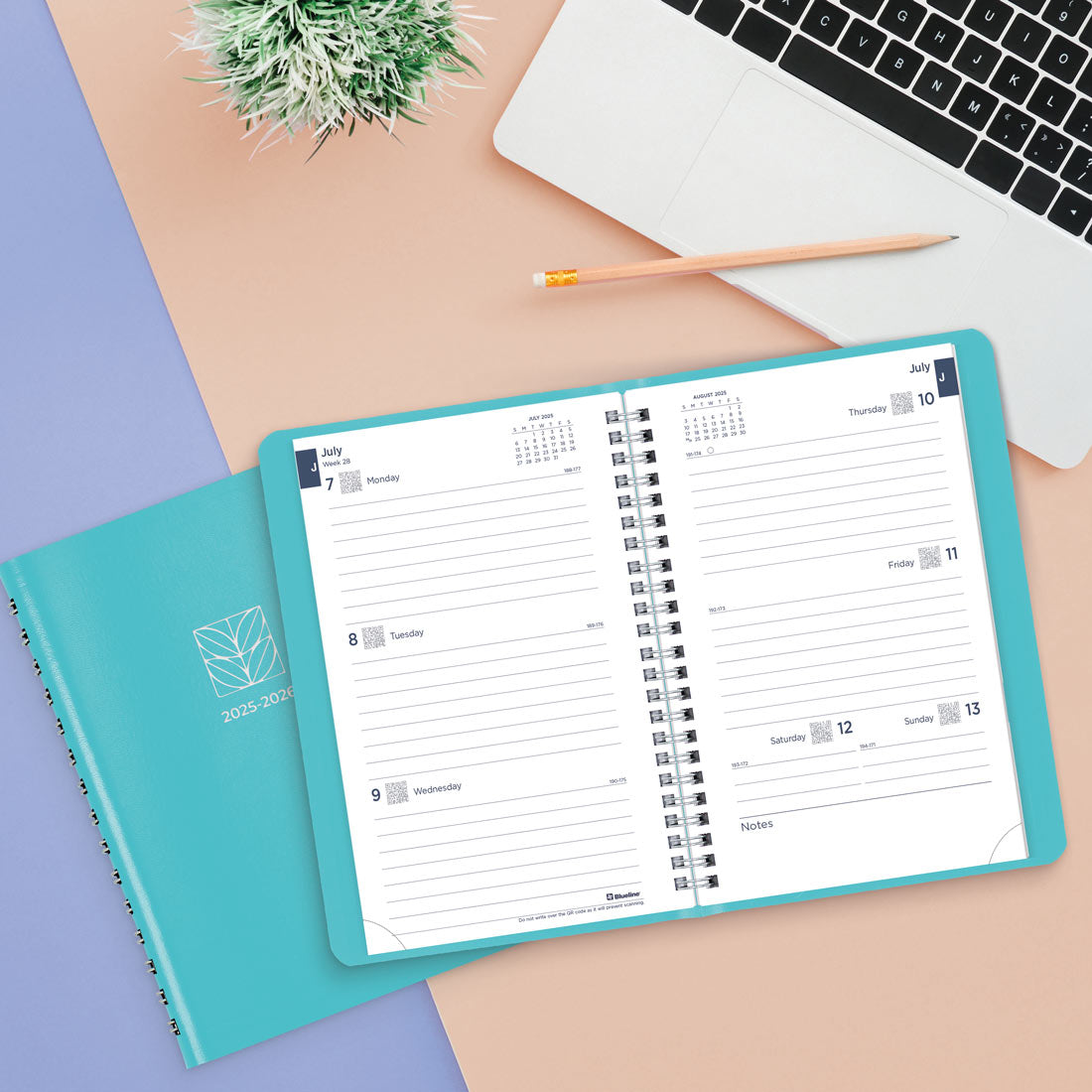 Academic Weekly Planner, Fashion, 2025-2026, Blueline CA101F-26 #color_fashion-blue
