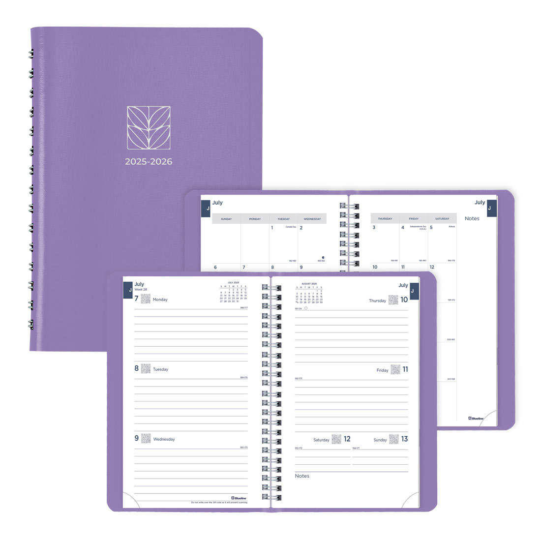 Academic Weekly Planner, Fashion, 2025-2026, Blueline CA101F-26 #color_fashion-purple