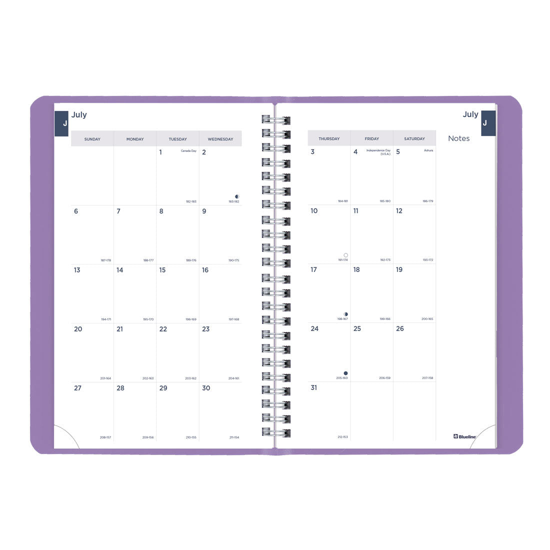 Academic Weekly Planner, Fashion, 2025-2026, Blueline CA101F-26 #color_fashion-purple