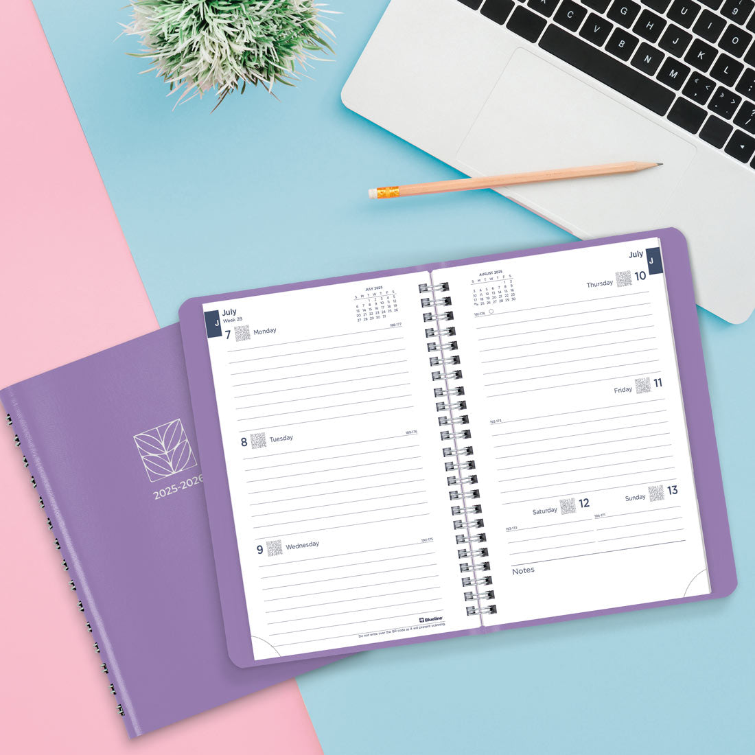 Academic Weekly Planner, Fashion, 2025-2026, Blueline CA101F-26 #color_fashion-purple