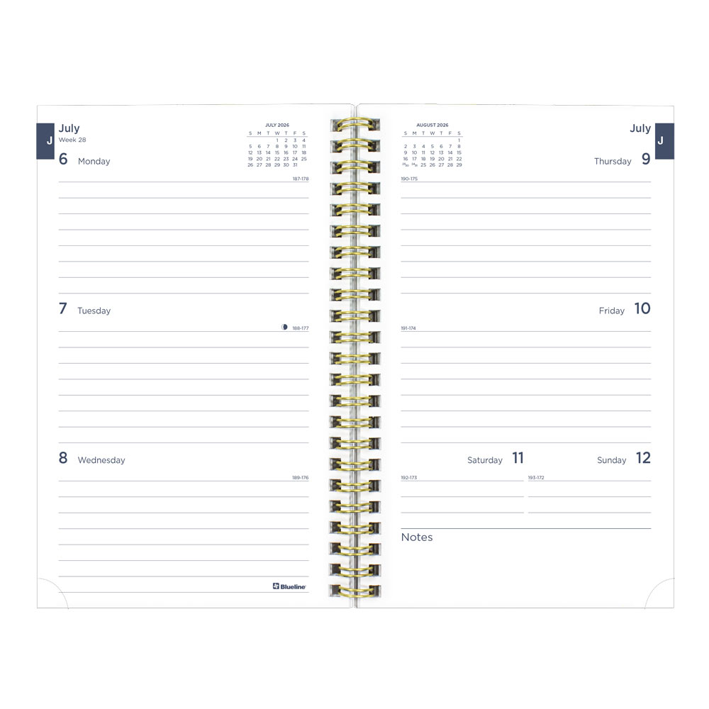 Academic Weekly Planner, Floral, 2026 - 2027 CA114PM.01-27 #color_floral-blue
