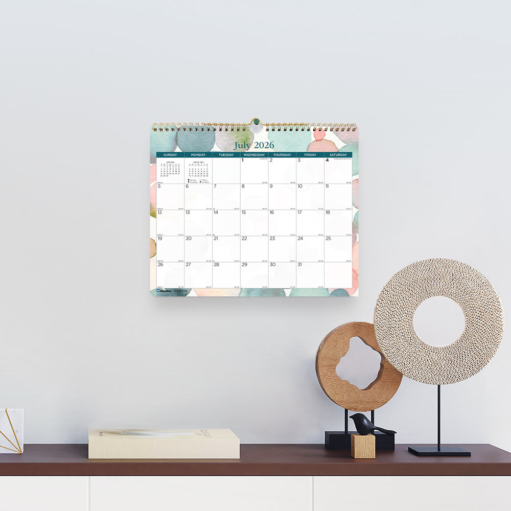 Academic Monthly Small Wall Calendar 2027, English, Splash (CA171114-27)