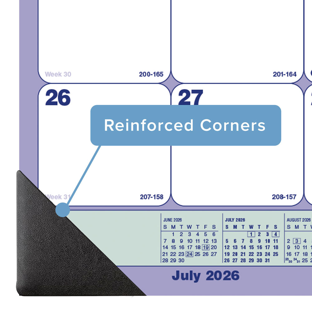 Academic Monthly Desk Pad Calendar, Classic, 2026 - 2027 CA181731-27