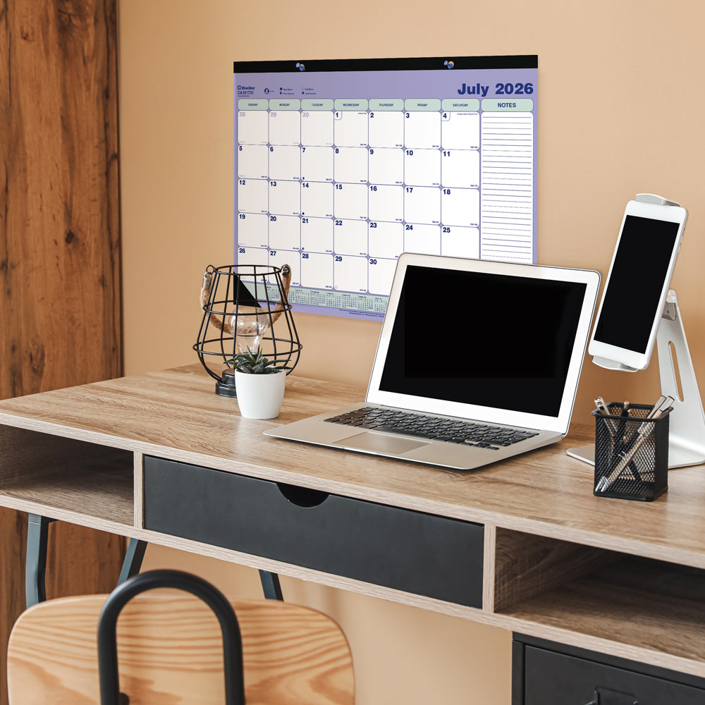 Academic Monthly Desk Pad Calendar, Classic, 2026 - 2027 CA181731-27